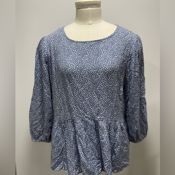 hem & thread Women's Top blue EUC Sz M - Picture 1 of 12